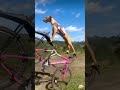 Unbelievable chemistry! Can't believe this doggo can actually stand on a bicycle! 🚲 #doggielife