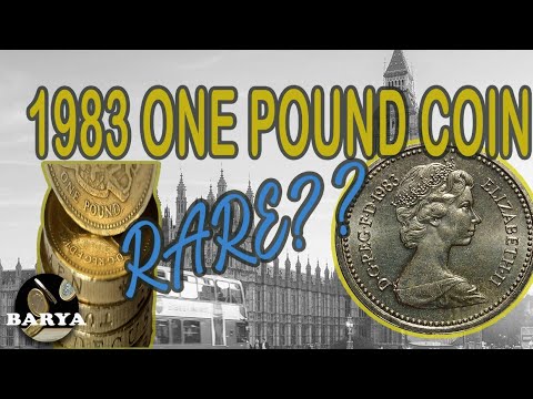 1983 One Pound British Coin | Rare One Pound Coin | Queen Elizabeth Coin | Old British Coin