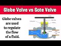 Gate Valve vs Globe Valve | Which valve is used to control flow | Valve