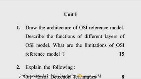 2017 MCA 4th Sem Computer Networks Question Paper