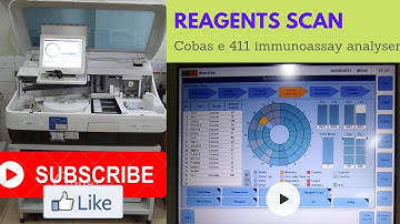 Reagents scan process in cobas e 411| Immunoassay analyser🔥