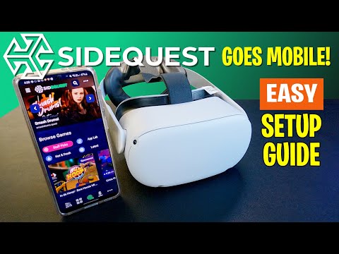 SIDEQUEST MOBILE APP SETUP GUIDE | Oculus Quest 2 | SIDELOAD WITHOUT A PC!