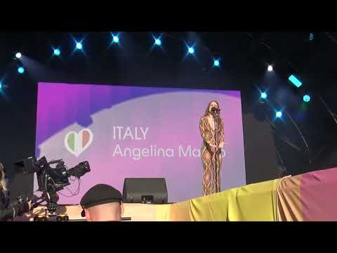 Angelina Mango - Fila Indiana LIVE from Eurovision village 2024!