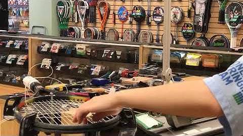 Time Lapse: How to String a Wilson Pro Staff Classic (Caitlin Northwood)