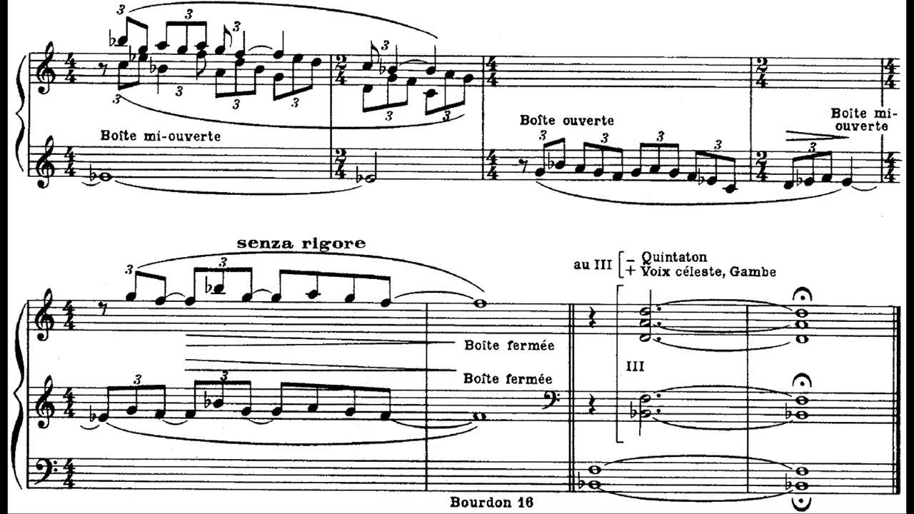 Charles Tournemire - L'Orgue Mystique - Part 10 (Score Video