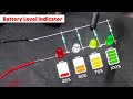 How To Make Battery Level Indicator 🔋 | Battery Level Indicator circuit