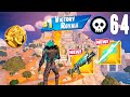 64 High Kill Solo Vs Squads "Build / Zero Build" Gameplay Win (Fortnite Chapter 5 Season 2)