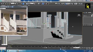 Tutorial on Modeling texturing and lighting an exterior in 3dsmax using Vray. ( Part 3)
