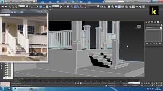 Tutorial on Modeling texturing and lighting an exterior in 3dsmax using Vray. ( Part 3)