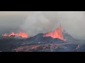 Sundhnksggar volcano eruption in iceland  seen from hagafell  close up