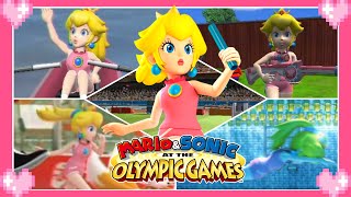 💗 Mario & Sonic at the Olympic Games (All Events) - Peach Gameplay 💗