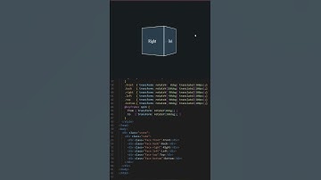 3d rotating cube #3danimation #css #animation #cssanimation