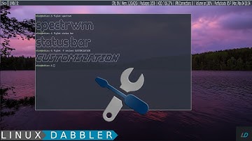 Customizing the SpectrWM Bar