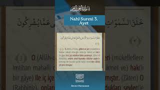 Bir Ayet Nahl Suresi 3. Ayet - Şfet