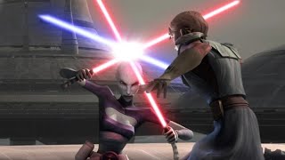 Asajj Ventress vs Anakin on Kamino [4K HDR] - Star Wars: The Clone Wars