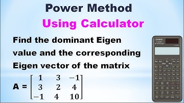 SNM | MA3251 | Unit 3 | Power Method | Shortcut method using Calculator | Problem in Tamil