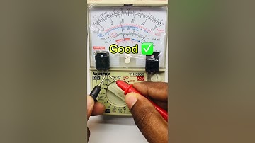 How to Check a MOSFET with a Analog Multimeter: Easy Guide #mosfet #shorts