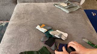 Unboxing these men's cushioned ankled socks by horuru on amazon