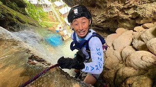 I almost died rappelling down a waterfall in Honduras & I visit a cave with hot springs | Zacapa Ep2