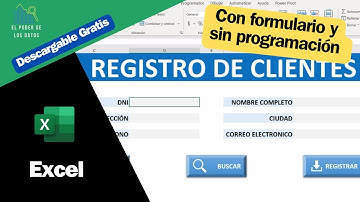 😎 Como Hacer Una BASE DE DATOS EN EXCEL 🚀 (Facil y RÁPIDO )