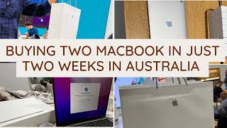 BUYING TWO MACBOOK IN JUST 2 WEEKS IN AUSTRALIA | MACBOOK PRICE IN AUSTRALIA | IPHONE IN AUSTRALIA