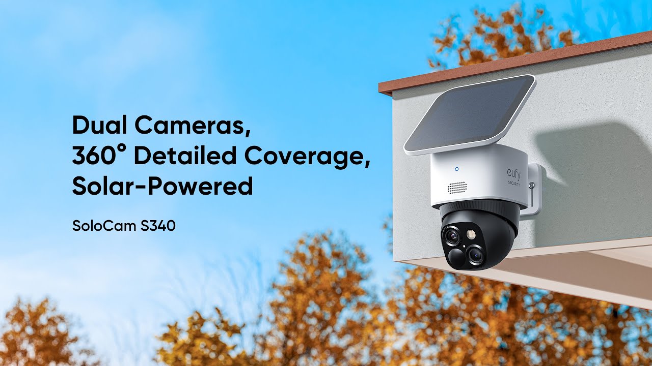 Wireless Wi-Fi Solar CCTV Camera Eufy Solocam S340.