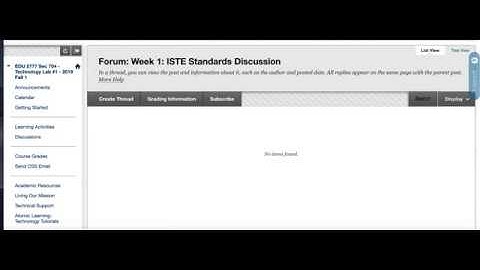 Blackboard Navigation for Tech Labs at CSS