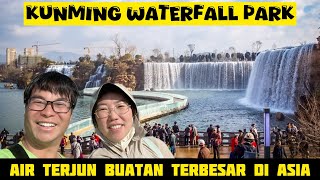 Tak Perlu ke Niagara, Warga KUNMING Punya Air Terjun Buatan TERBESAR DI ASIA‼️