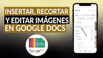 ¿Cómo insertar, recortar y editar imágenes en los documentos en GOOGLE DOCS?