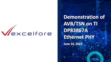 Excelfore AVB/TSN Protocol Stacks: High-Accuracy Synchronization Demo
