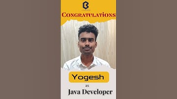 Success Story of Yogesh Placed as JAVA DEVELOPER...Congratulations on your placement Yogesh