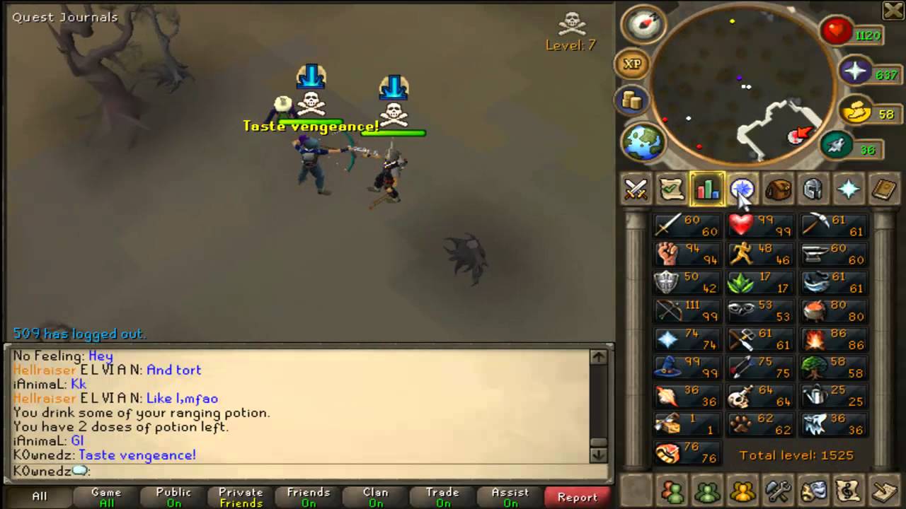 Runescape k0wnedz maxed rune pure range pker rigour pking