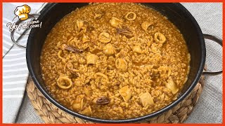 ⭐ Mi ARROZ con CALAMARES famoso para todo el que viene a comer a casa