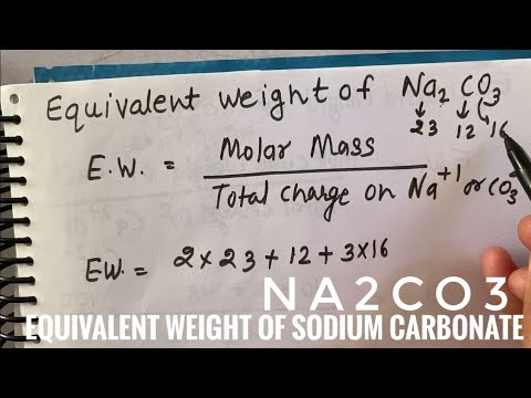 वीडियो: Na2co3 का N कारक क्या है?