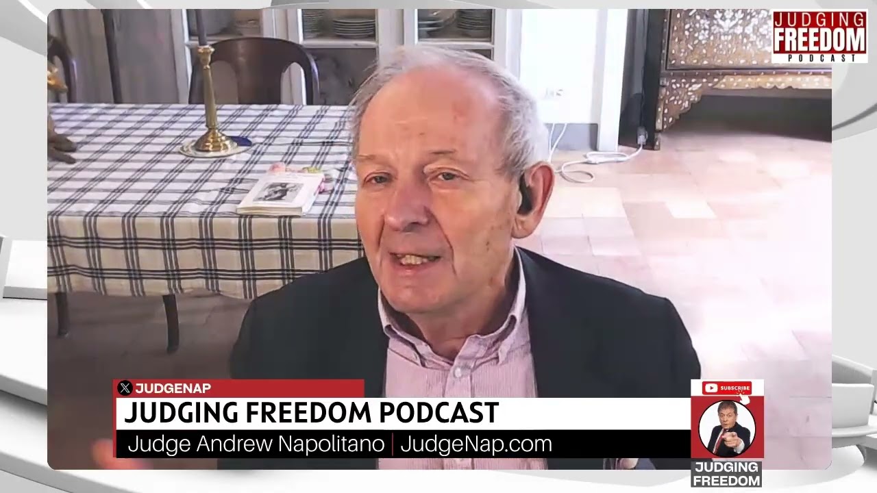 Books from Judge Napolitano:

Freedom’s Anchor: An Introduction to Natural Law Jurisprudence in American Constitutional History
https://amzn.to/4kDJa6L

Lies the Government Told You: Myth, Power, and Deception in American History
https://amzn.to/4kLdexv

It Is Dangerous to Be Right When the Government Is Wrong: The Case for Personal Freedom 
https://amzn.to/43DcBPG

The Constitution in Exile: How the Federal Government Has Seized Power by Rewriting the Supreme Law of the Land
https://amzn.to/3ZGxGaz

A Nation of Sheep
https://amzn.to/4jt2jqV

The Freedom Answer Book: How the Government Is Taking Away Your Constitutional Freedoms (Answer Book Series)
https://amzn.to/4dCGWlT

Napolitano 3 in 1: Constitutional Chaos, The Constitution in Exile, and A Nation of Sheep
https://amzn.to/43HDnq3

Dred Scott's Revenge: A Legal History of Race and Freedom in America
https://amzn.to/3SVP5Iq

Suicide Pact: The Radical Expansion of Presidential Powers and the Lethal Threat to American Liberty
https://amzn.to/4jiGY3r


Join this channel to get access to perks:
https://www.youtube.com/channel/UCDkEYb-TXJVWLvOokshtlsw/join