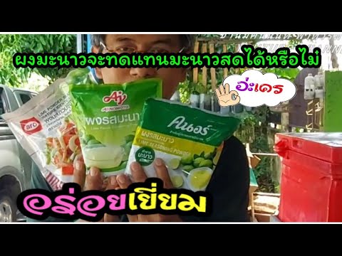 ผงมะนาวยี่ห้อไหนดีกว่ากัน|กุ้งชานมฅนนนท์ พาทัวร์ทั่วไทย