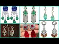 Stone work new stylish party wear most beautiful earrings collection