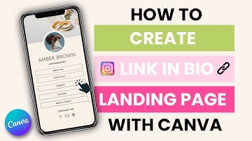 How To Create A Free Instagram Link In Bio Landing Page on Canva