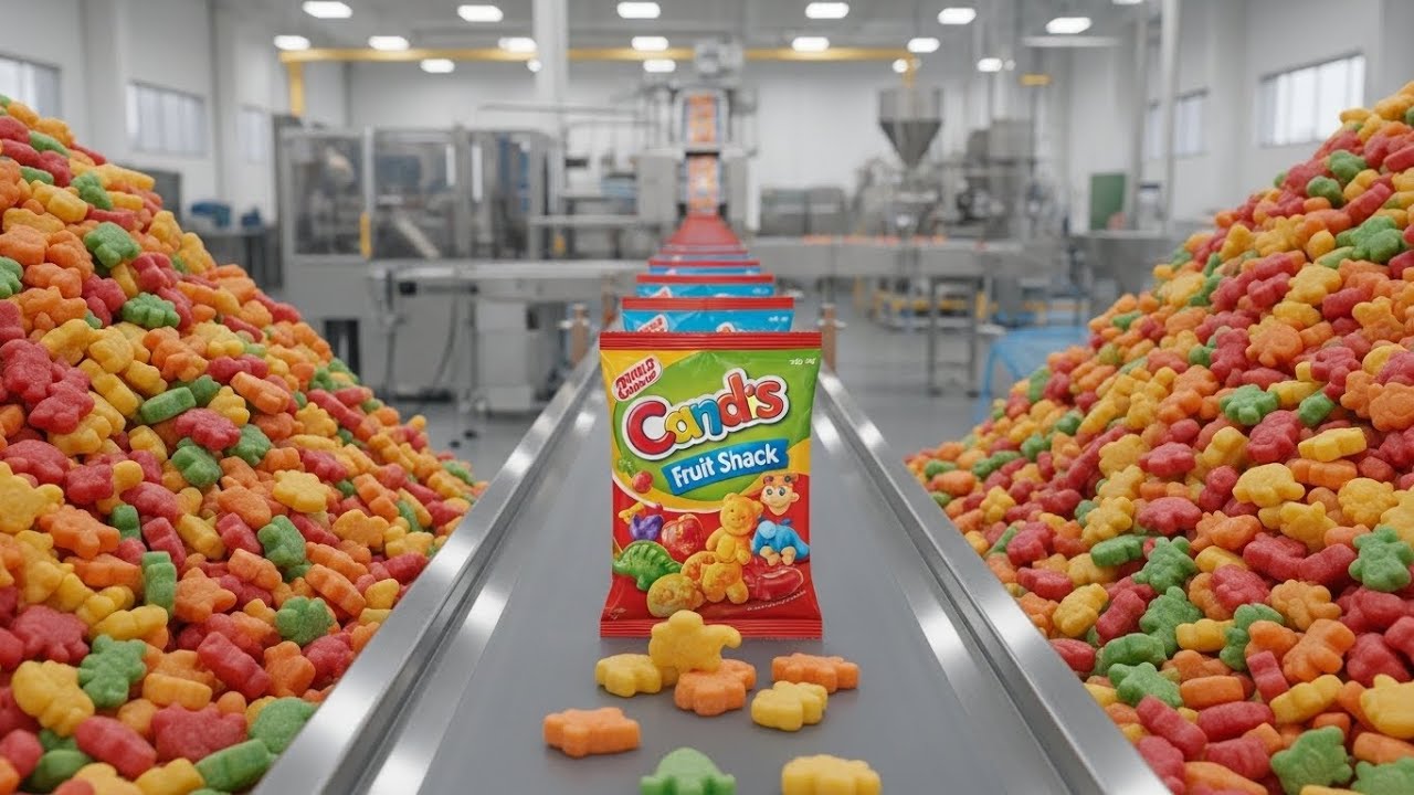 How Animal-Shaped Fruit Snacks Are Made | Inside a Modern Snack Factory