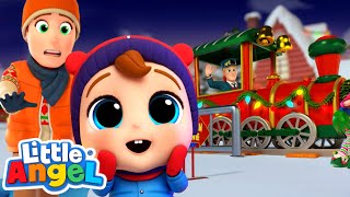 Wheels On The Christmas Train With Baby John! | Best Cars & Truck Videos For Kids