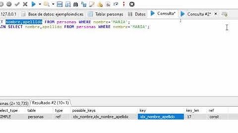 Índices en bases de datos. Parte 2