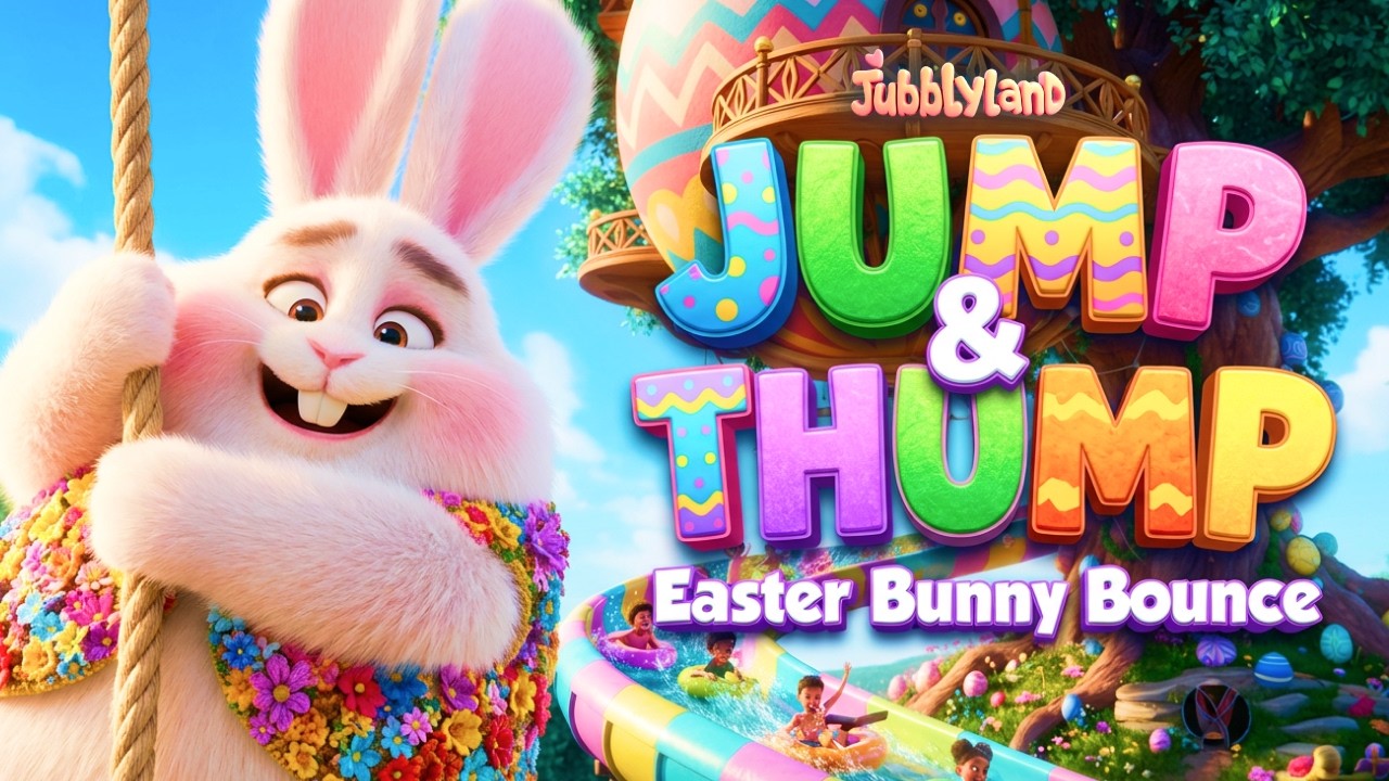Easter Rabbit Bounce Jump and Thump | Easter Bunny Bounce Dance Song for Kids | Easter Egg ...