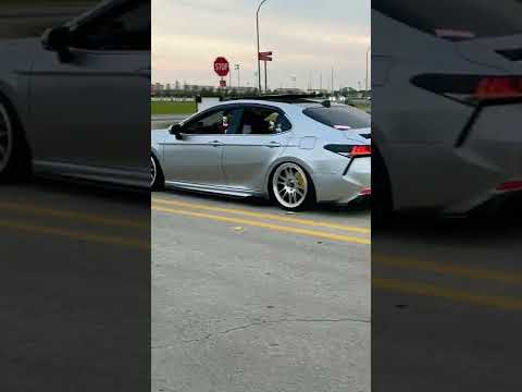 Lowered Toyota Camry looks good #toyota #toyotacamry #texasmotorspeedway ￼