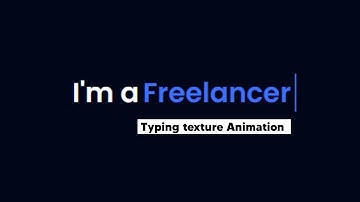 Multiple Typing Text Animation Using HTML CSS & JavaScript 😯