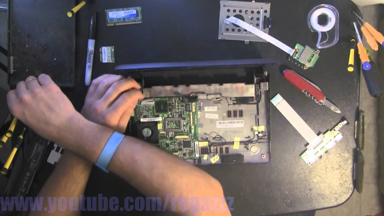 Asus Eeepc 1005hab Take Apart Disassemble How To Video Nothing Left Youtube