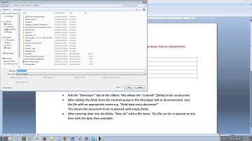 How to create a data entry form in Microsoft Word
