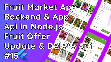 Fruit Market App Backend API: Update & Delete Fruit Offer API with Node.js, Express.js & MySQL #15