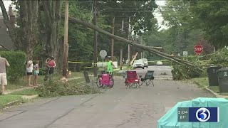 Video: Lamont tours more storm damage as clean-up continues