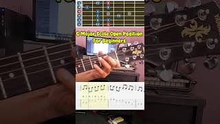 G Major Scale Open Position #guitarlesson #guitartutorial #shortvideo