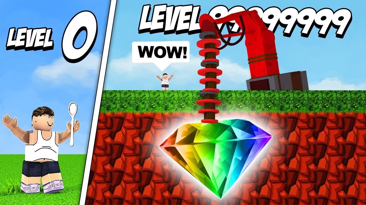 Digging Level 9999 Diamond In Roblox Dig It Youtube - roblox chocolate factory simulator codes can u hack roblox